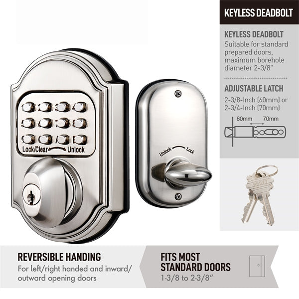 Grade 1 Zinc Alloy Sabbath Lock Mechanical Deadbolt