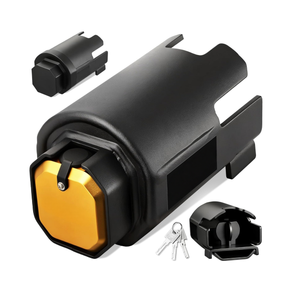 Trailer Coupler Lock with Brass Lock Core