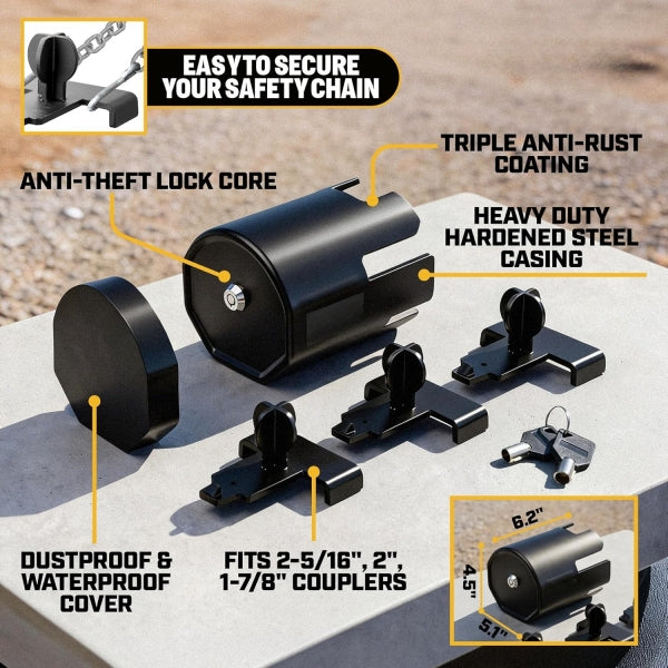 Trailer Coupler Lock Build with Hardend Steel