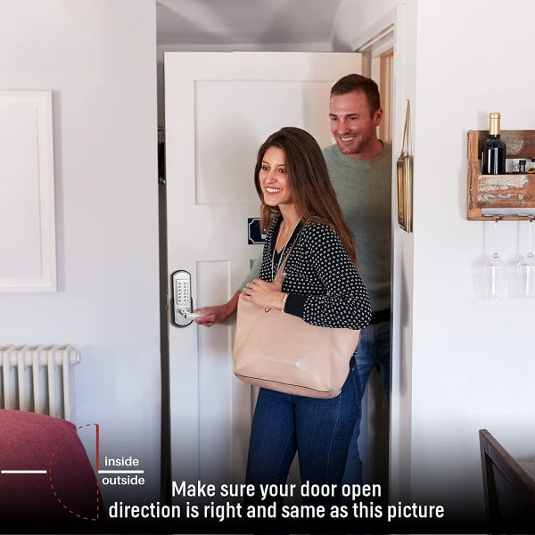 Spring Lever Door Lock Keyless Right Handle