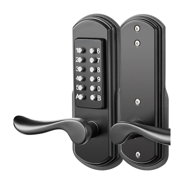 Waved Lever Latch Lock Keypad Left Handle