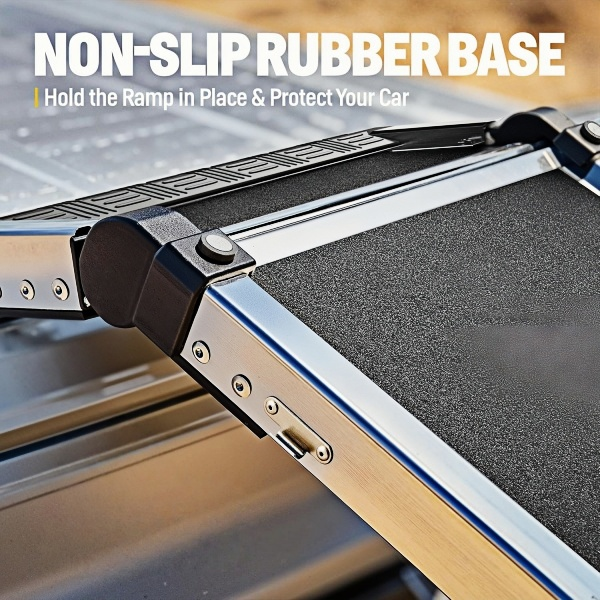 2026 Upgraded 5-Fold Dog Ramp Safe for Dog & Car